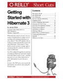 Book cover for Getting Started with Hibernate 3