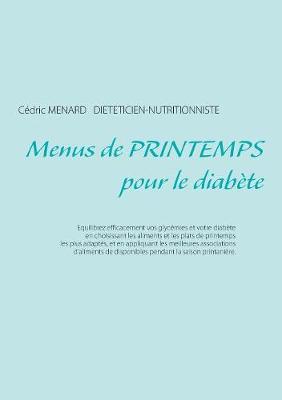 Book cover for Menus de printemps pour le diabète