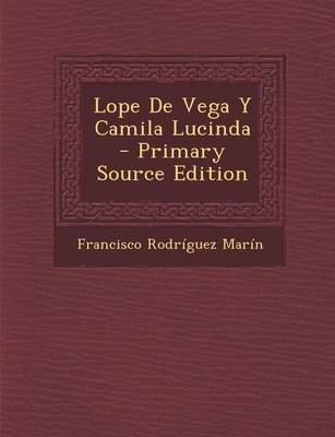 Book cover for Lope de Vega y Camila Lucinda