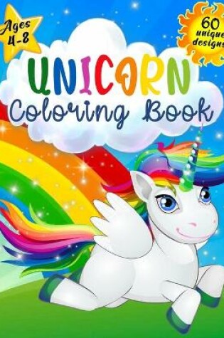 Cover of Unicorn Coloring Book for Kids Ages 4-8