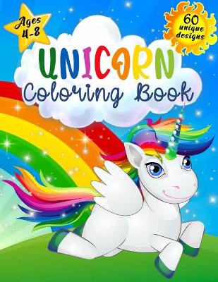 Book cover for Unicorn Coloring Book for Kids Ages 4-8