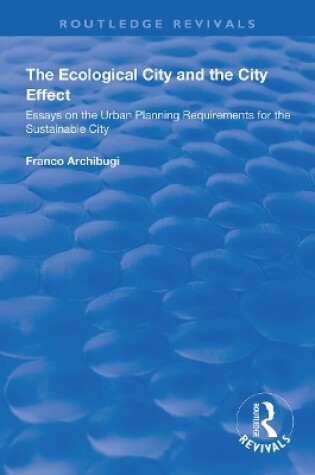 Cover of The Ecological City and the City Effect