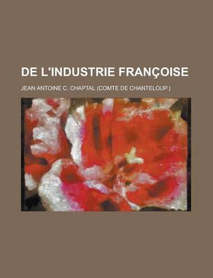 Book cover for de L'Industrie Fran Oise