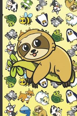 Book cover for Sloth Animal Party Notebook