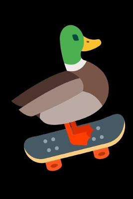 Book cover for Duck Skateboarding Notebook