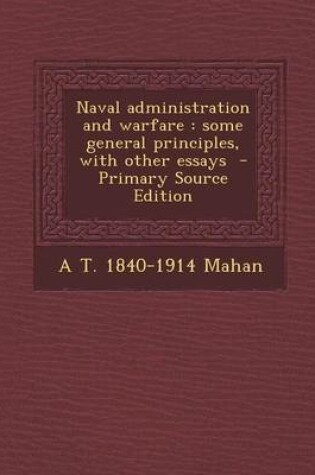 Cover of Naval Administration and Warfare