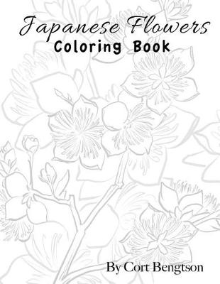 Book cover for Japanese Flowers Coloring Book