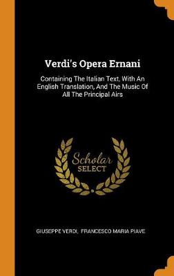 Book cover for Verdi's Opera Ernani