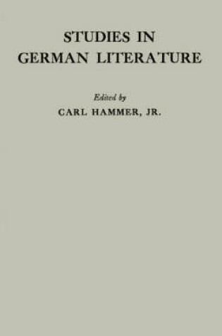 Cover of Studies in German Literature