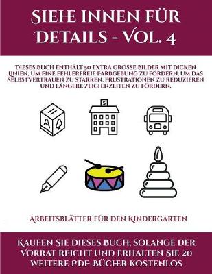 Book cover for Arbeitsblätter für den Kindergarten (Siehe innen für Details - Vol. 4)