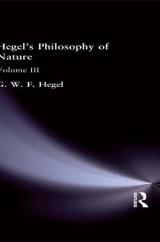Cover of Hegel's Philosophy of Nature