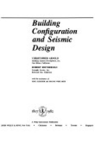 Cover of Building Configuration and Seismic Design