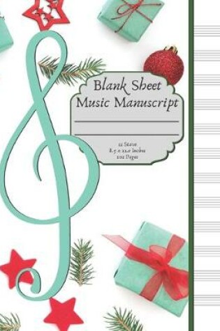 Cover of Blank Sheet Music Manuscript