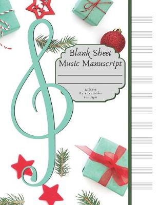 Cover of Blank Sheet Music Manuscript