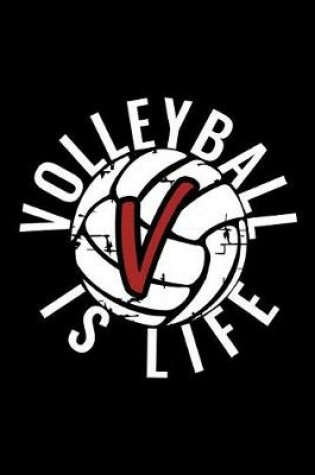 Cover of V Monogram Initial Volleyball Journal