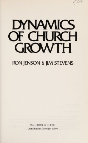 Book cover for Dynamics of Church Growth