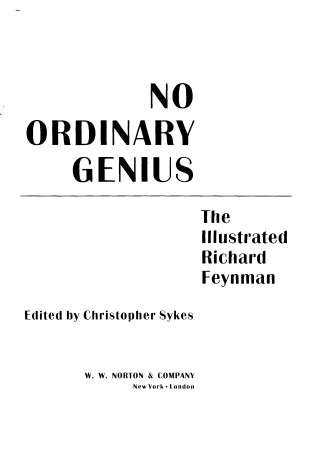 Cover of No Ordinary Genius