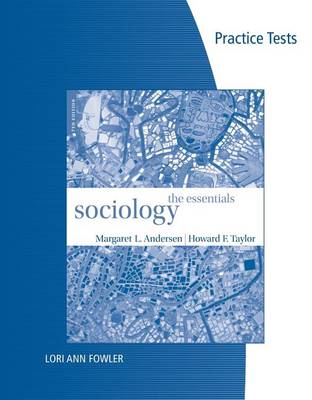 Book cover for Practice Tests for Andersen/Taylor's Sociology: The Essentials, 7th