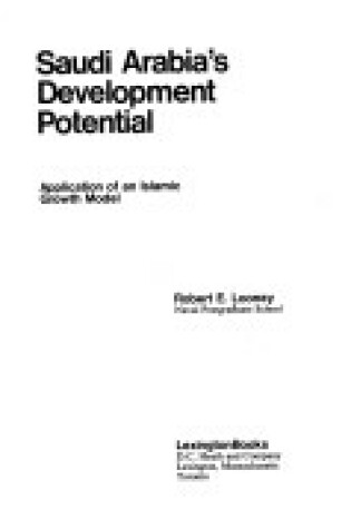 Cover of Saudi Arabia's Development Potential