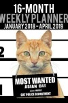 Book cover for 2018-2019 Weekly Planner - Most Wanted Asian Cat