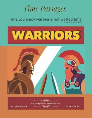 Book cover for Warriors Coloring Book for Adults