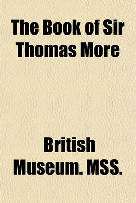 Book cover for The Book of Sir Thomas More