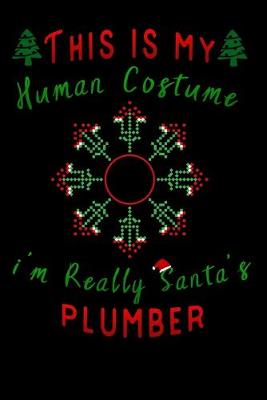 Book cover for this is my human costume im really santa's plumber