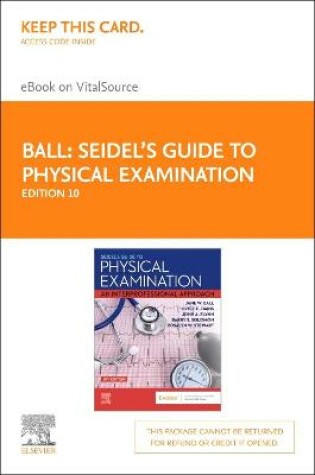 Cover of Seidel's Guide to Physical Examination - Elsevier eBook on Vitalsource (Retail Access Card)