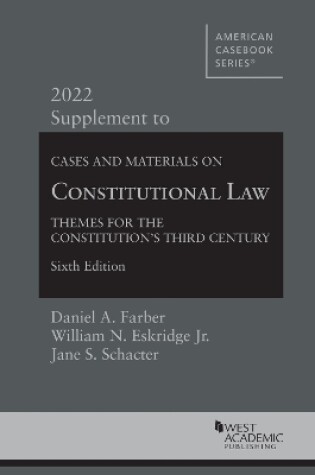 Cover of Cases and Materials on Constitutional Law