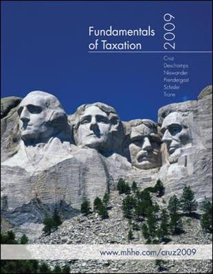 Book cover for Fundamentals of Taxation 2009