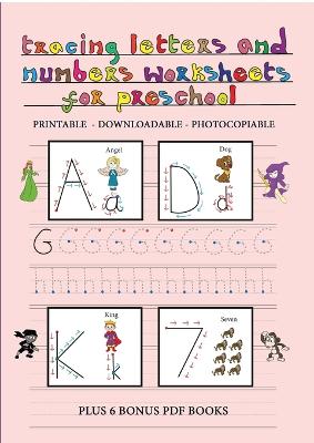 Book cover for Tracing Letters and Numbers Worksheets for Preschool