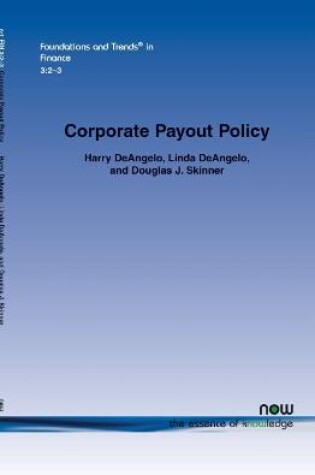 Cover of Corporate Payout Policy