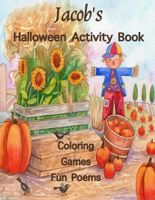 Book cover for Jacob's Halloween Activity Book