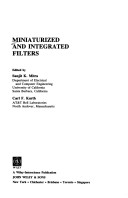 Book cover for Miniaturized and Integrated Filters