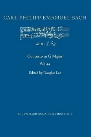 Cover of Concerto in G Major, Wq 44