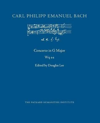 Book cover for Concerto in G Major, Wq 44