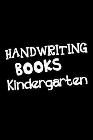 Cover of Handwriting Books Kindergarten