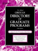 Book cover for Official GRE/CGS Directory of Graduate Programs, Vol. D