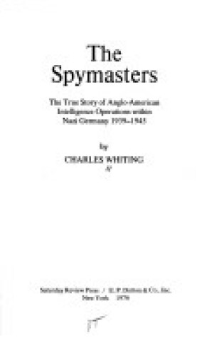 Cover of The Spymasters
