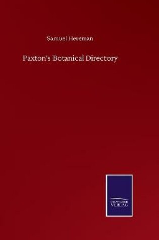 Cover of Paxton's Botanical Directory