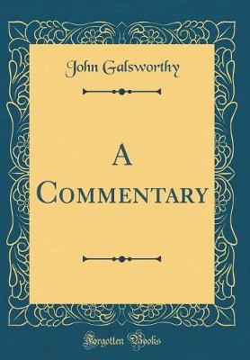Book cover for A Commentary (Classic Reprint)