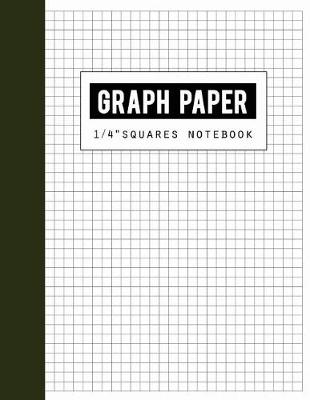 Book cover for Graph Paper 1/4" Squares Notebook
