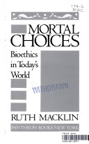 Book cover for Mortal Choices