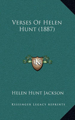 Book cover for Verses of Helen Hunt (1887)