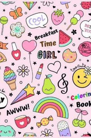 Cover of Breakfast Time Girl Coloring Book