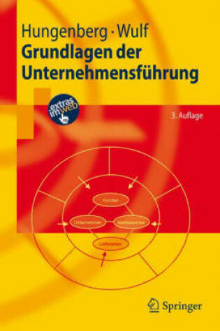 Cover of Grundlagen Der Unternehmensf Hrung