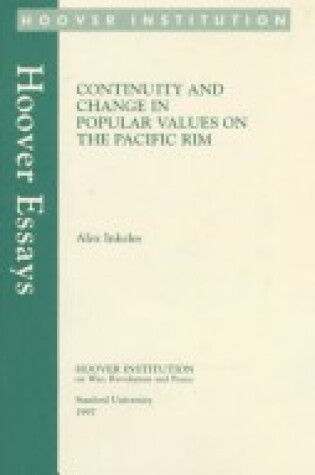 Cover of Continuity and Change in Popular Values Popular on the Pacific Rim