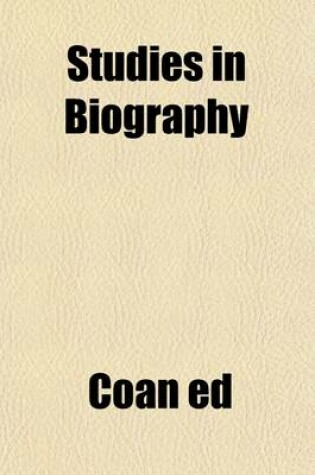 Cover of Studies in Biography