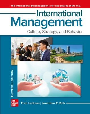 Book cover for ISE International Management: Culture, Strategy, and Behavior