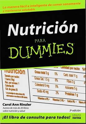 Book cover for Nutricion Para Dummies